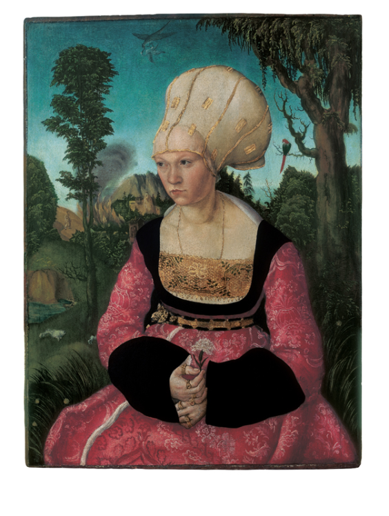 Lucas Cranach the Elder, Marriage Diptych of Anna Putsch 1502, Oil on pine, Each 60 x 45 cm